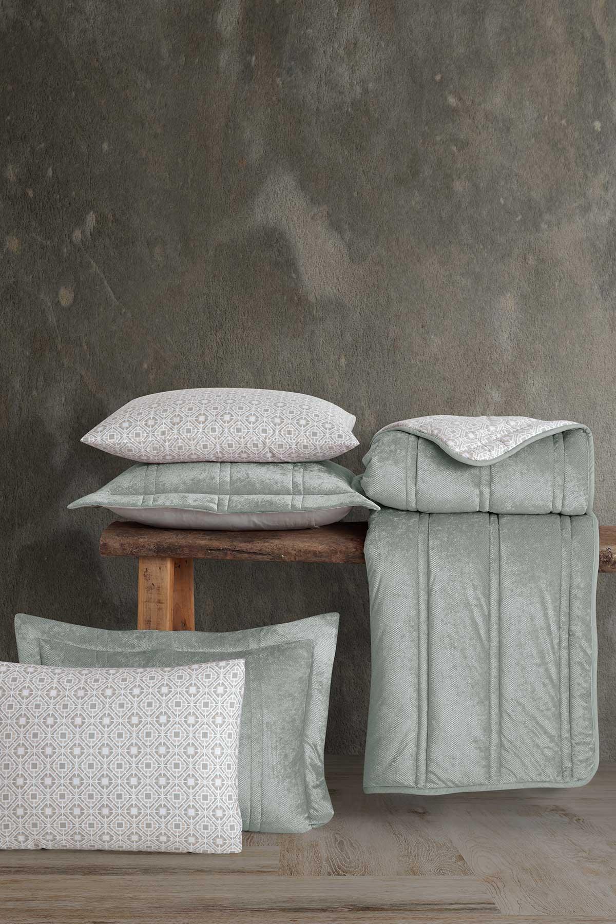 Fancy Comfort Set Modern Uyku Seti Tek Kişilik Adaçayı - Elart Home