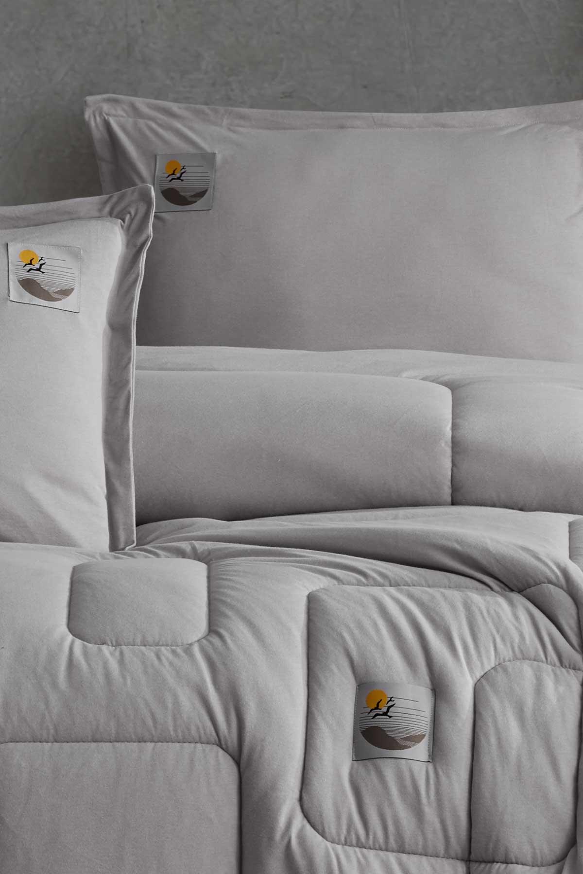 Kapsül Comfort Set Modern Uyku Seti Tek Kişilik Gri - Elart Home