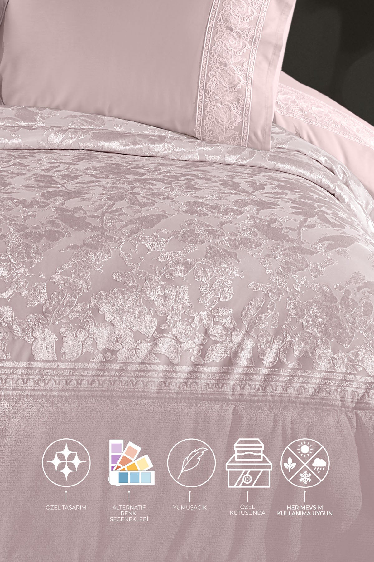 ELART Roseline Çeyiz Paketi 10 Parça Pudra