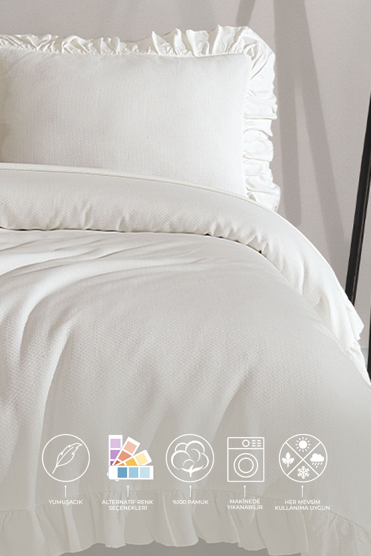 ELART Lily Yatak Seti (220x230 cm) Krem