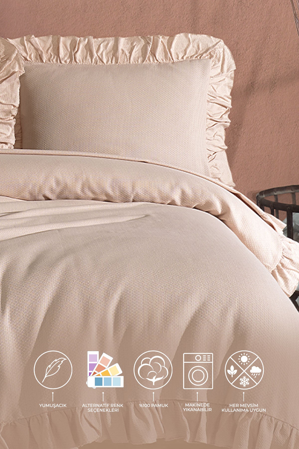 ELART Lily Yatak Seti (220x230 cm) Bej