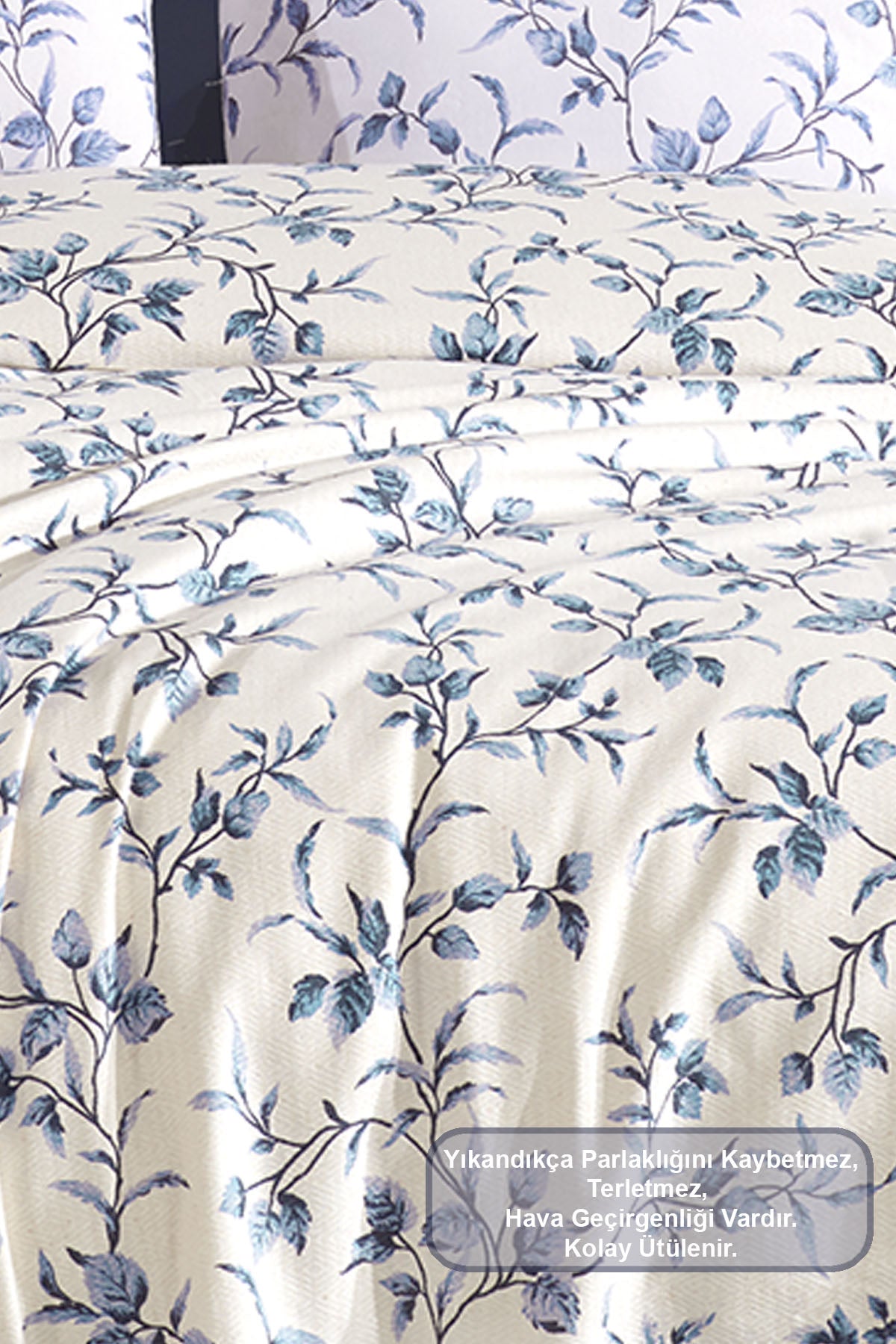 ELART Fine Pike Takımı Tek Kişilik (160x230 cm) Mavi