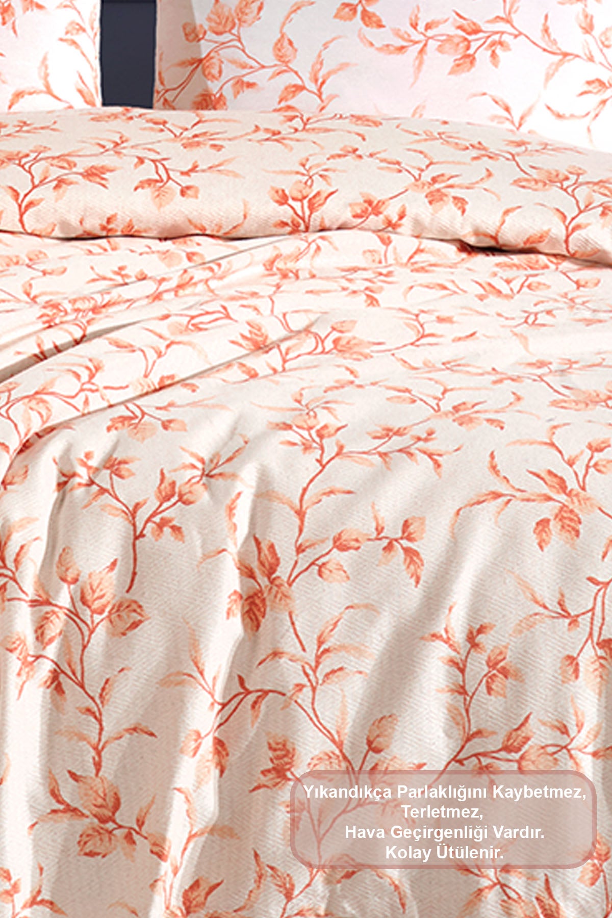 ELART Fine Pike Takımı Tek Kişilik (160x230 cm) Somon