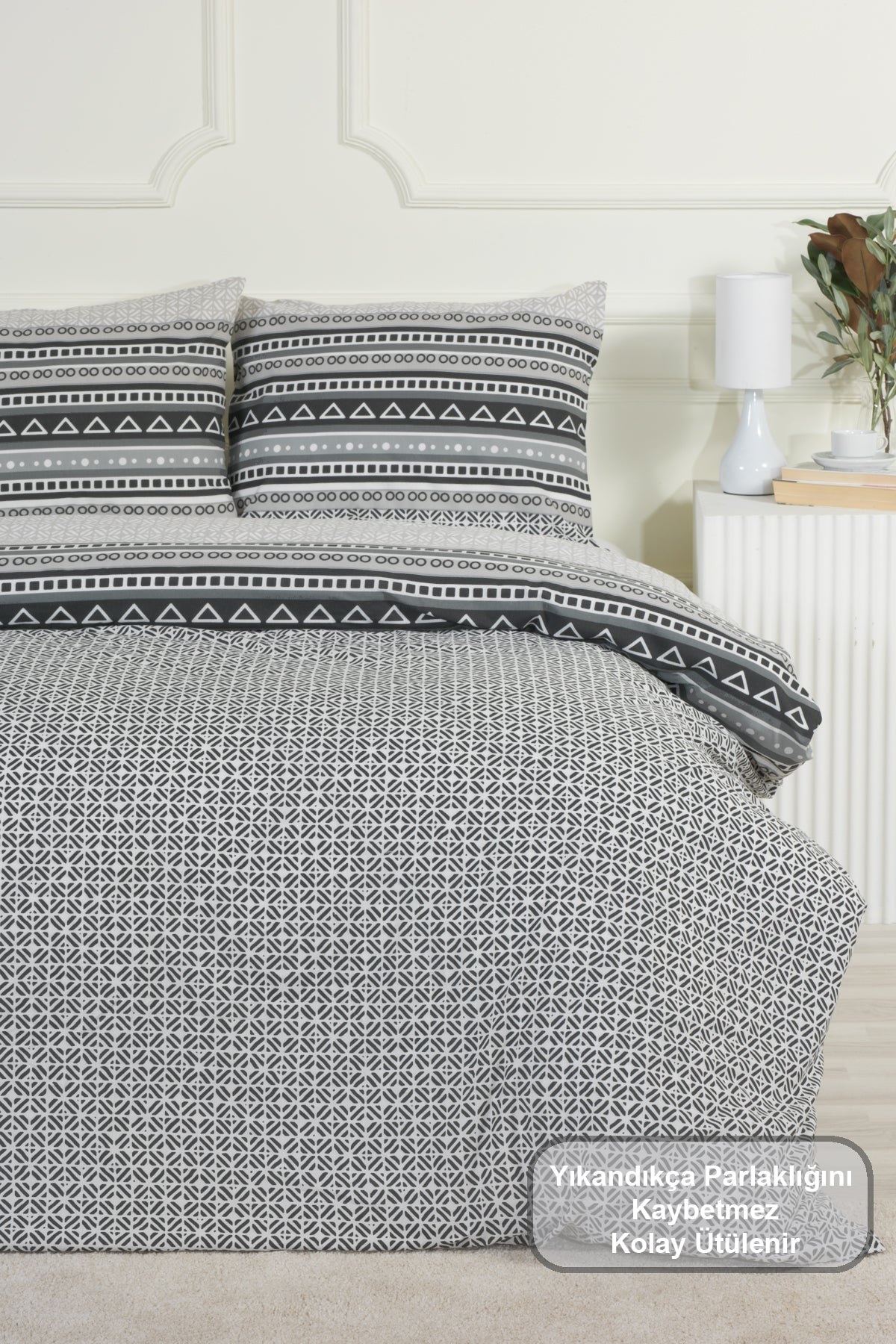 ELART Bruno Nevresim Takımı Tek Kişilik Lastikli Çarşaf (160x220 cm)