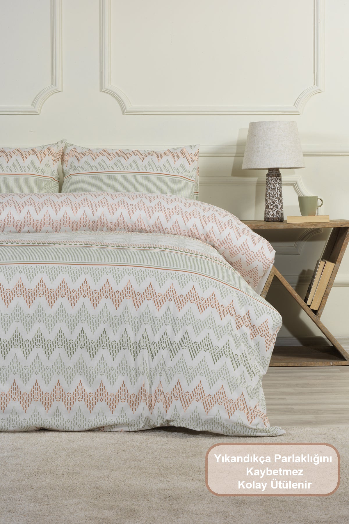 ELART Santa Nevresim Takımı Çift Kişilik Lastikli Çarşaf (200x220 cm)