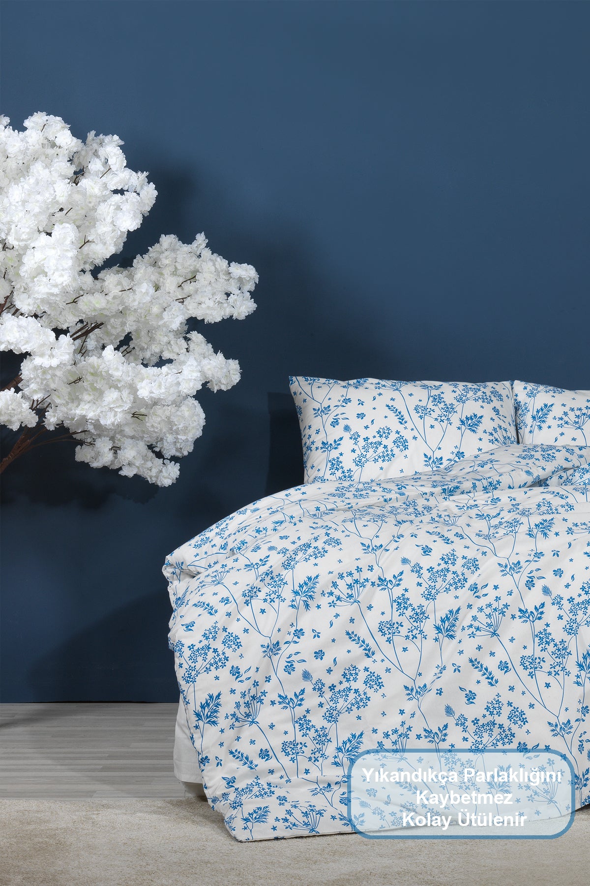 ELART Simya Nevresim Takımı Çift Kişilik Lastikli Çarşaf (200x220 cm)