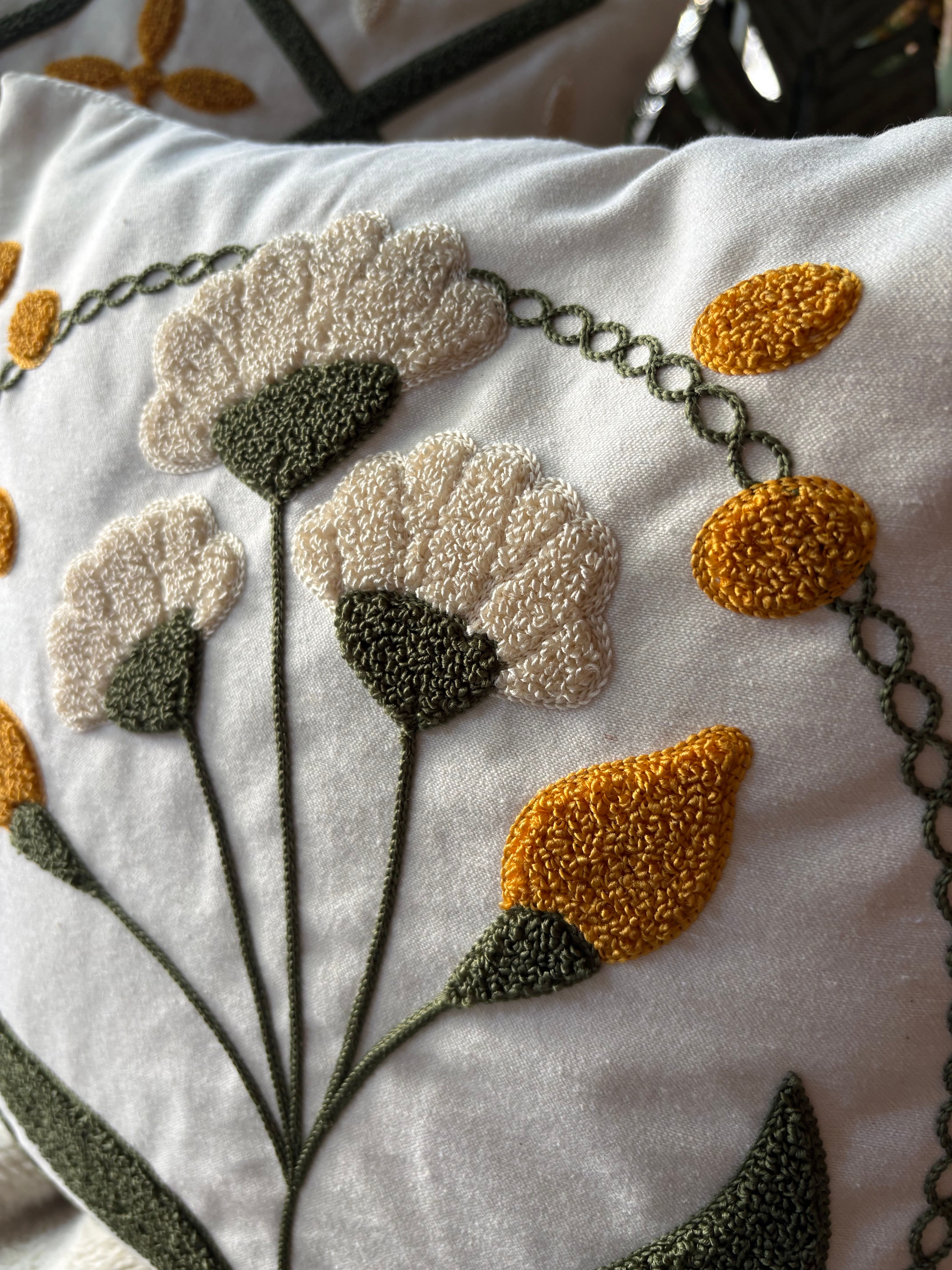 ELART Papatya Kırlent Kılıfı 2 Adet (40x40 cm)