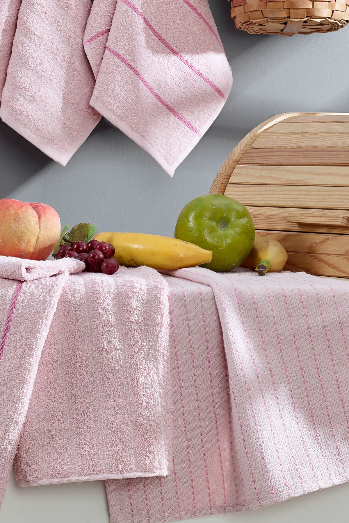 ELART Sophia Mutfak Havlusu 6 Adet (45x30 cm) Pudra