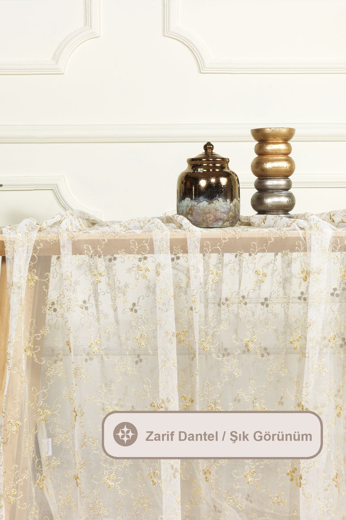 ELART Masal Masa Örtüsü (150x230 cm) Gold