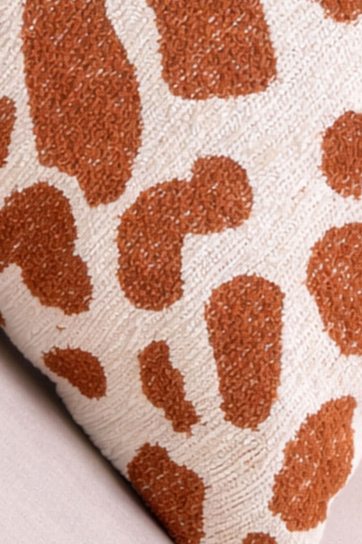 ELART Bloom Kırlent Kılıfı Jakar Desen Dekoratif (43x43 cm) Kiremit