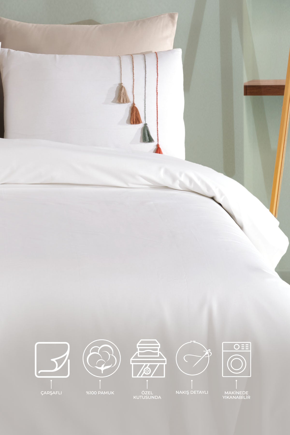 ELART Carmen Nevresim Takımı Çift Kişilik (200x220 cm) Bej