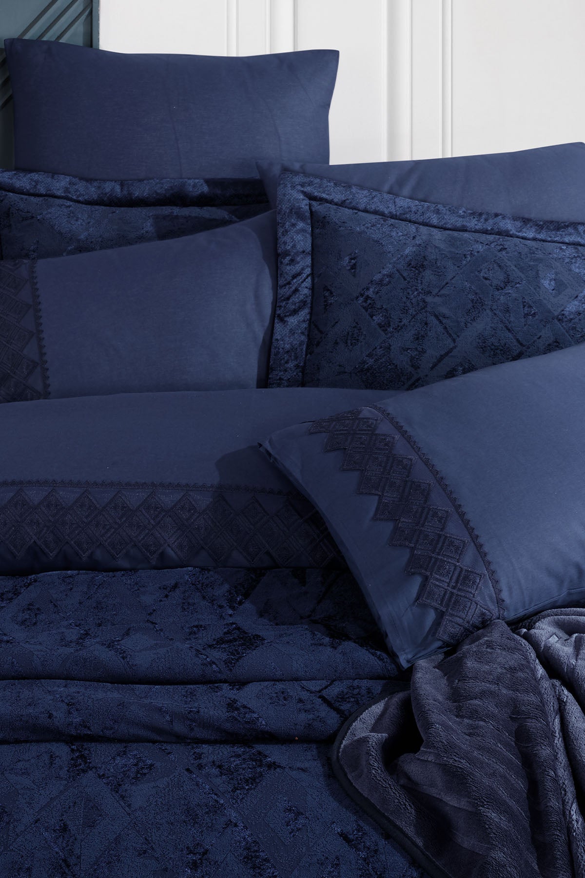 ELART Vanetta Çeyiz Paketi 10 Parça Lacivert