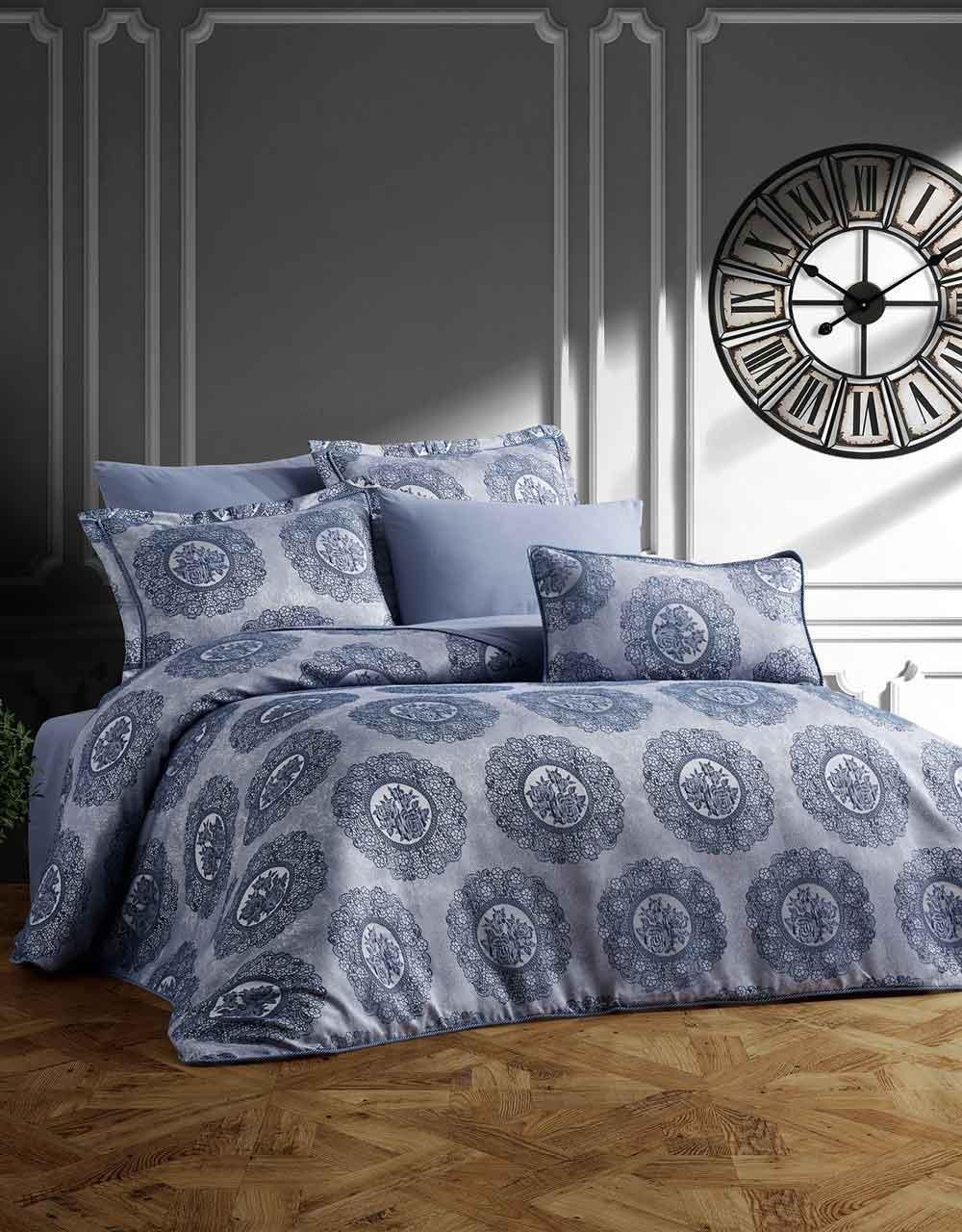 Comfort yeni nesil uykuseti - 10 parça xl yorganlı mutluset oslo mavi - Elart Home