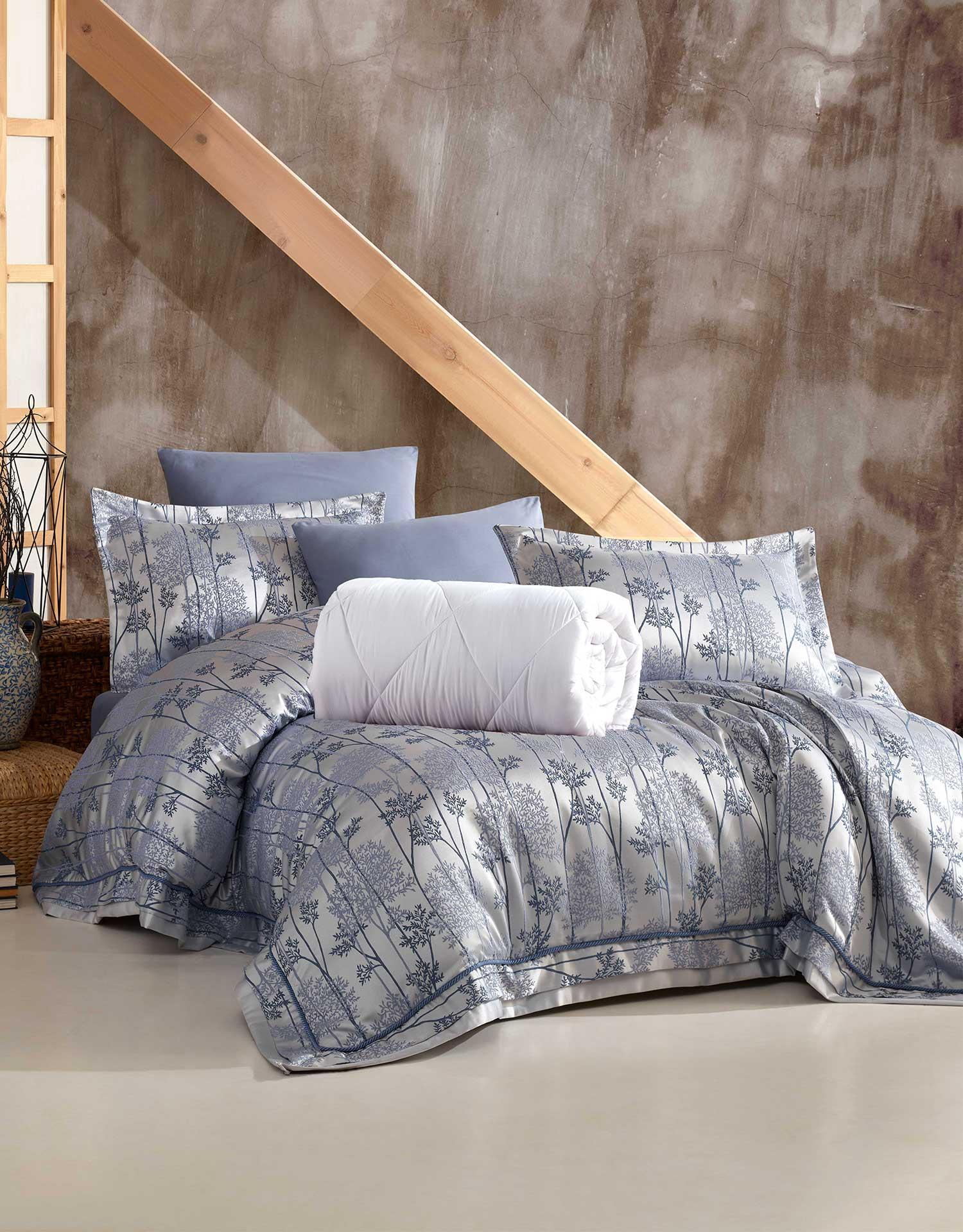Comfort yeni nesil uykuseti - 10 parça xl yorganlı mutluset sofya mavi - Elart Home
