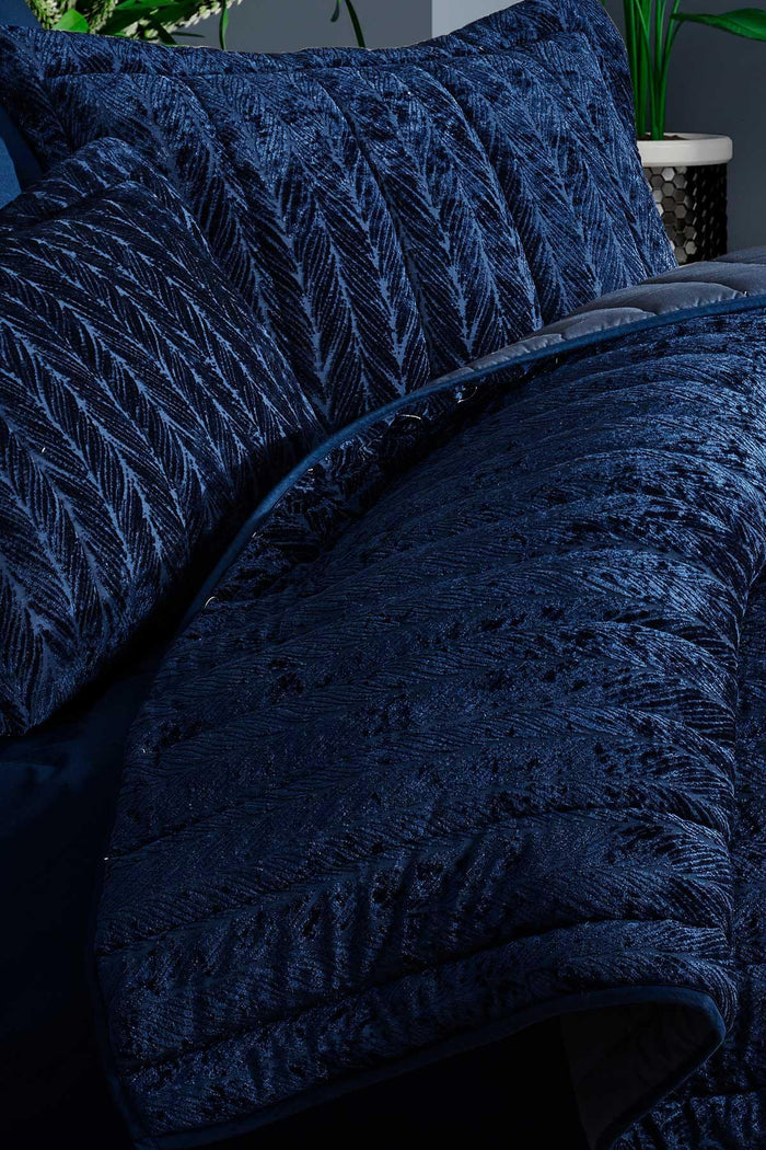 Comfort yeni nesil uykuseti - 3 parça Velvet Lacivert (230x220cm) - Elart Home