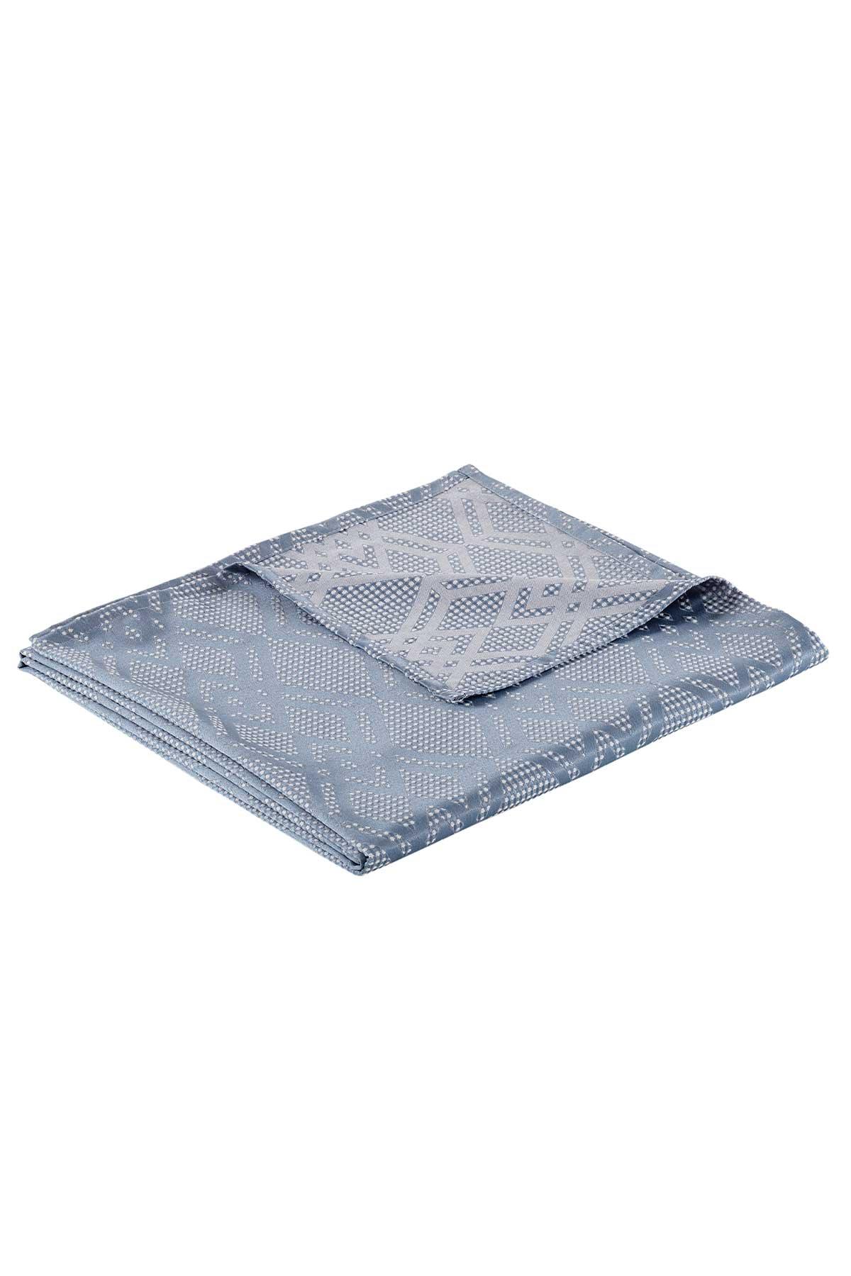 Maria Çok Amaçlı Pamuklu Pike&Yatak Örtüsü Mavi (180x240cm) - Elart Home