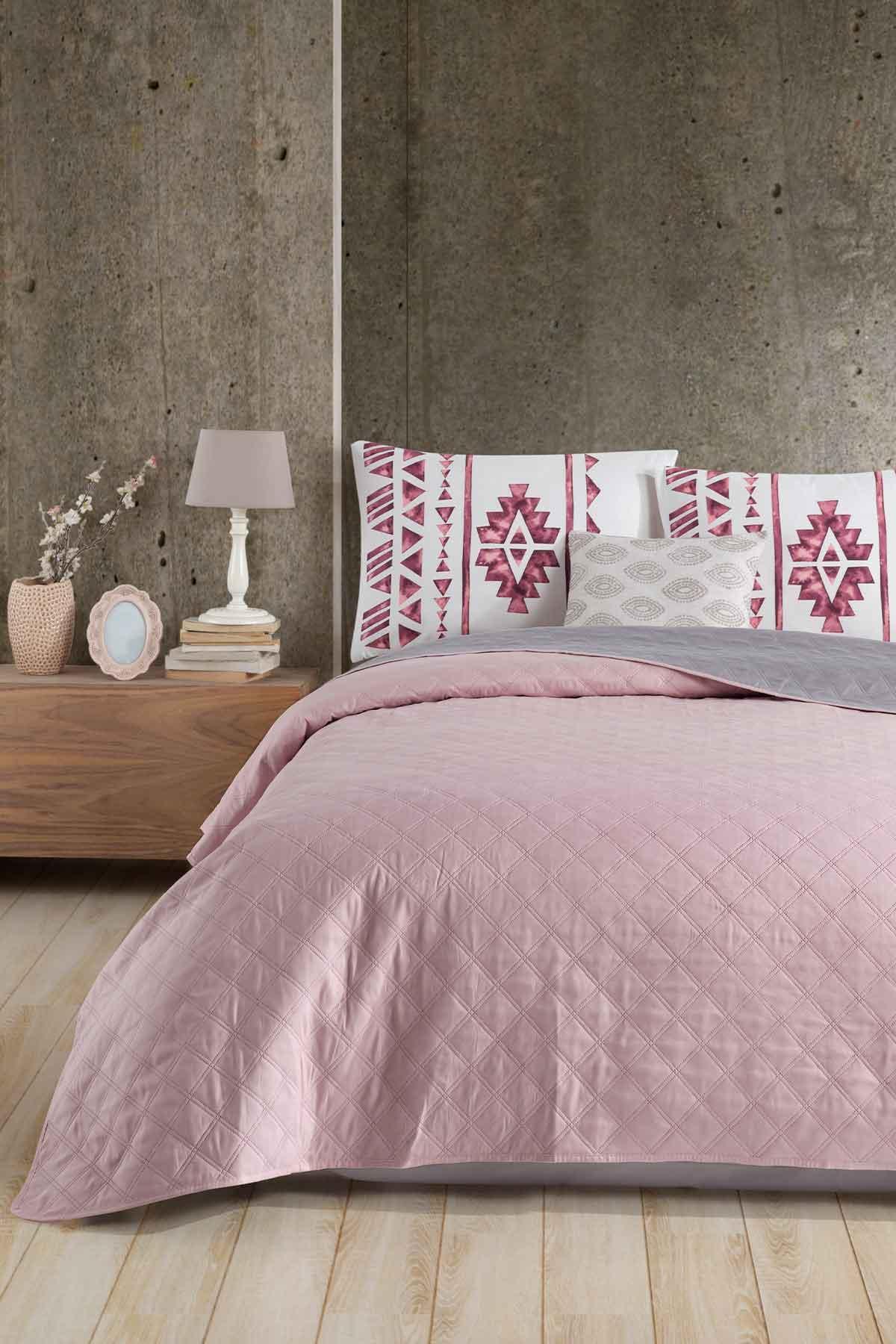 Yatak Örtüsü Çok Amaçlı Tek Kişilik Trend Gülkurusu - Elart Home