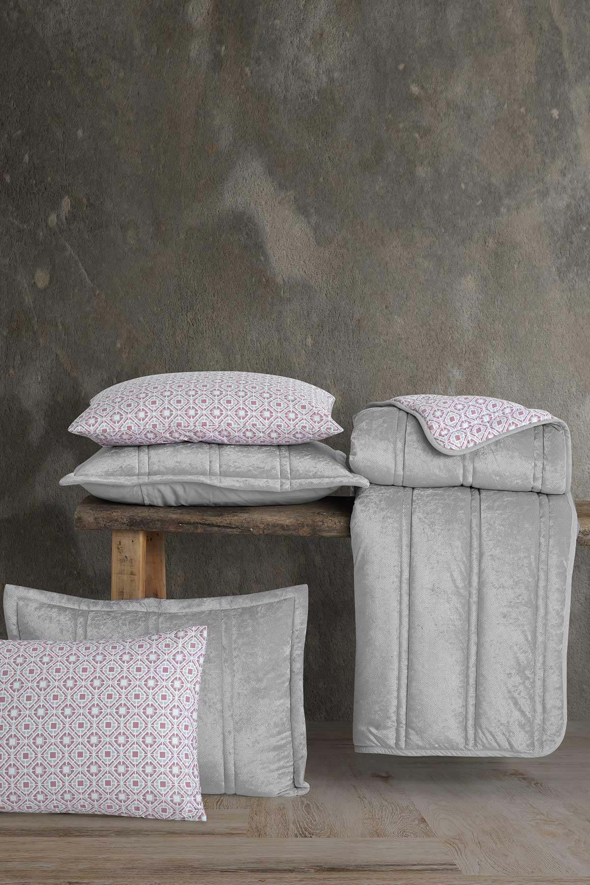 Fancy Comfort Set Modern Uyku Seti Çift Kişilik Gümüş - Elart Home