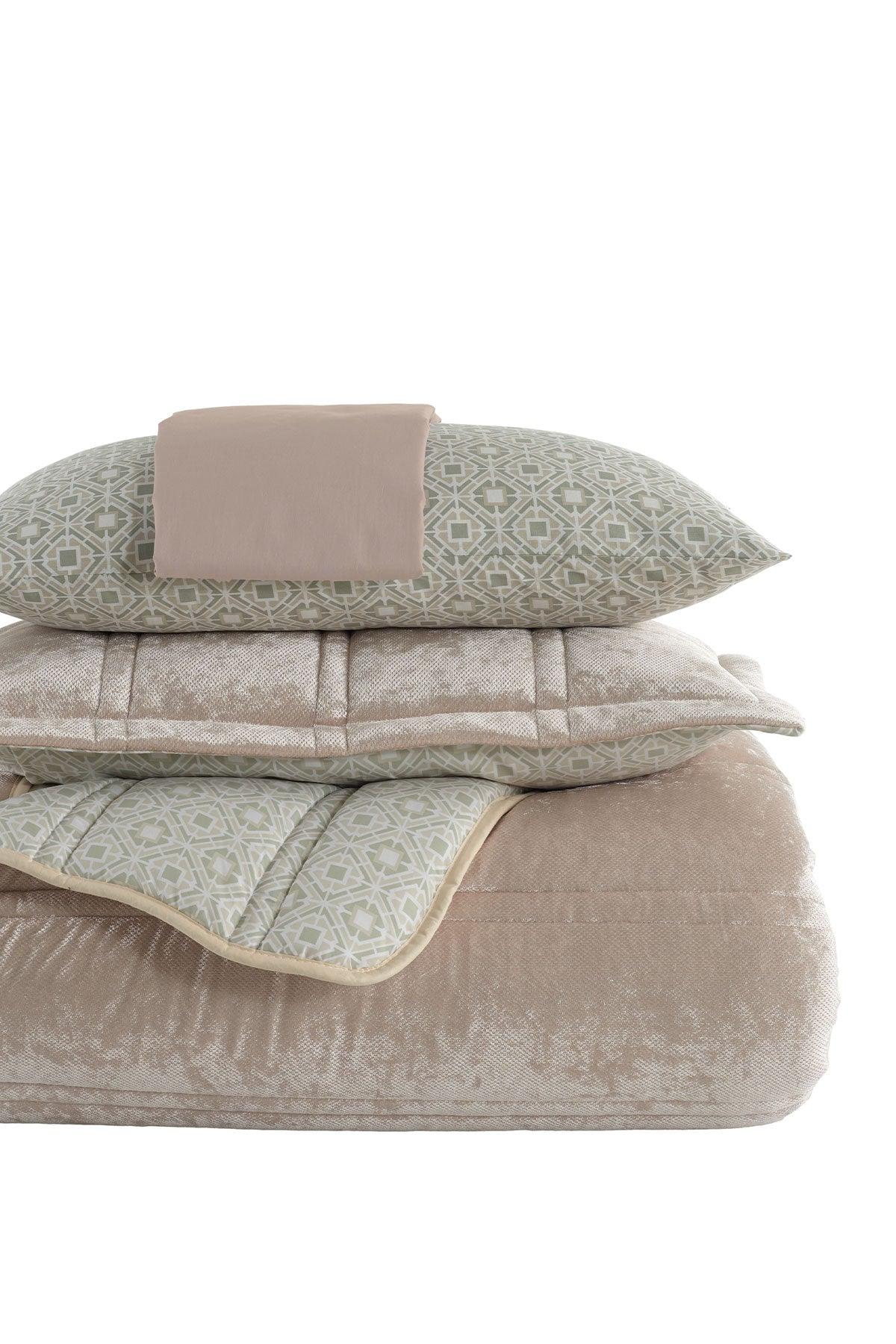 Fancy Comfort Set Modern Uyku Seti Tek Kişilik Ekru - Elart Home