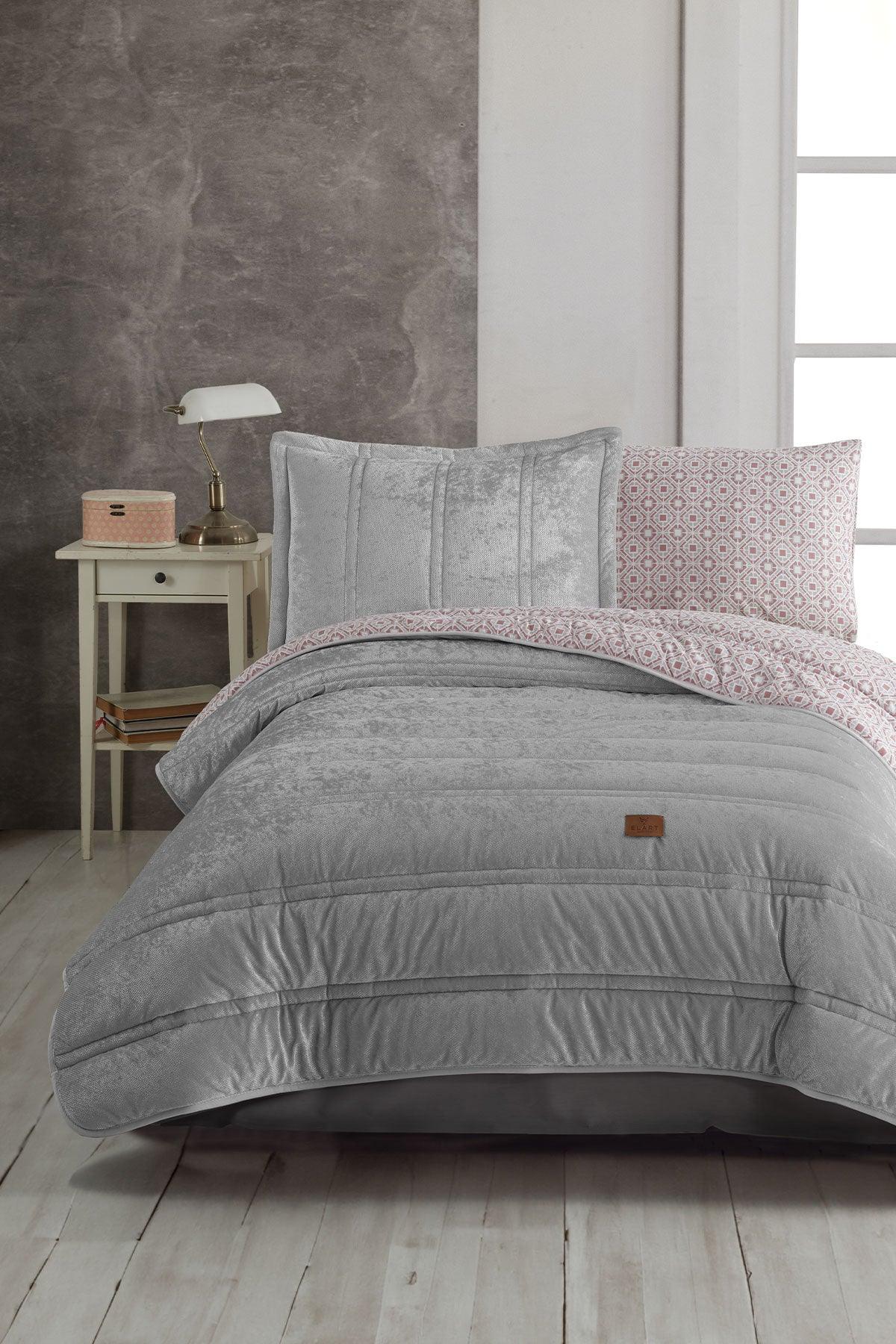 Fancy Comfort Set Modern Uyku Seti Tek Kişilik Gümüş - Elart Home