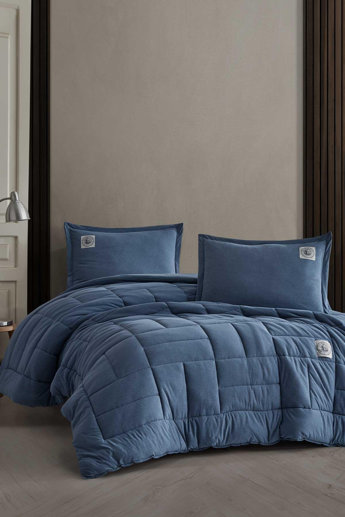 Joyful Comfort Set Modern Uyku Seti Tek Kişilik Mavi - Elart Home