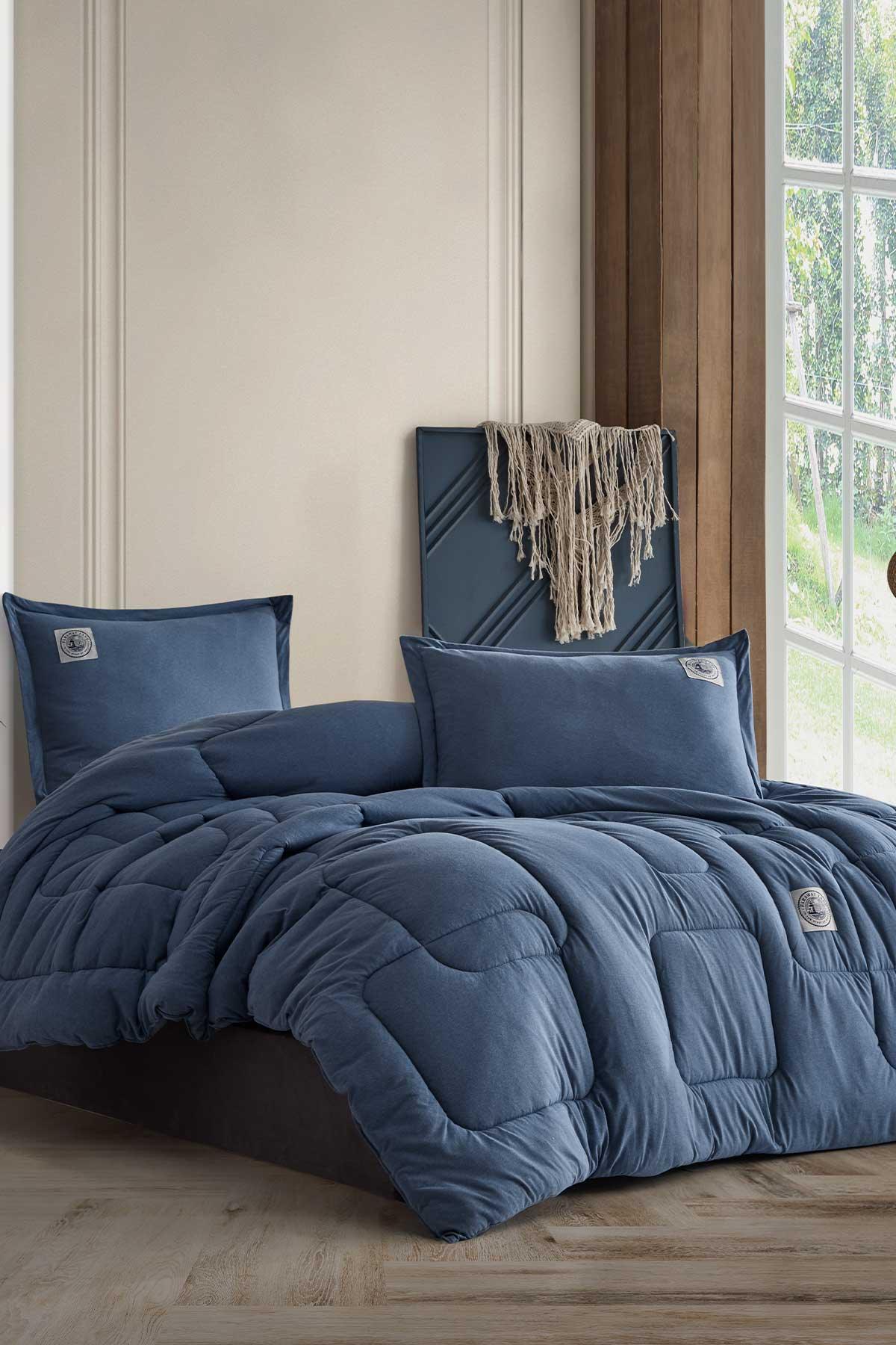 Kapsül Comfort Set Modern Uyku Seti Tek Kişilik Mavi - Elart Home