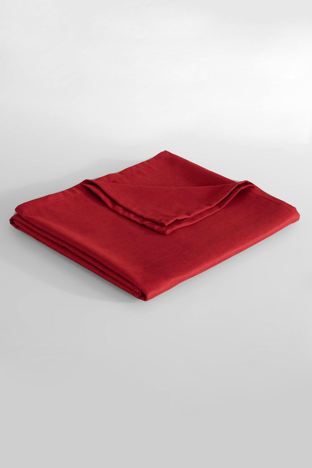 Masa Örtüsü Mat Kadife Kırmızı 140x230 cm - Elart Home